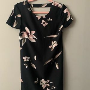 Black floral dress